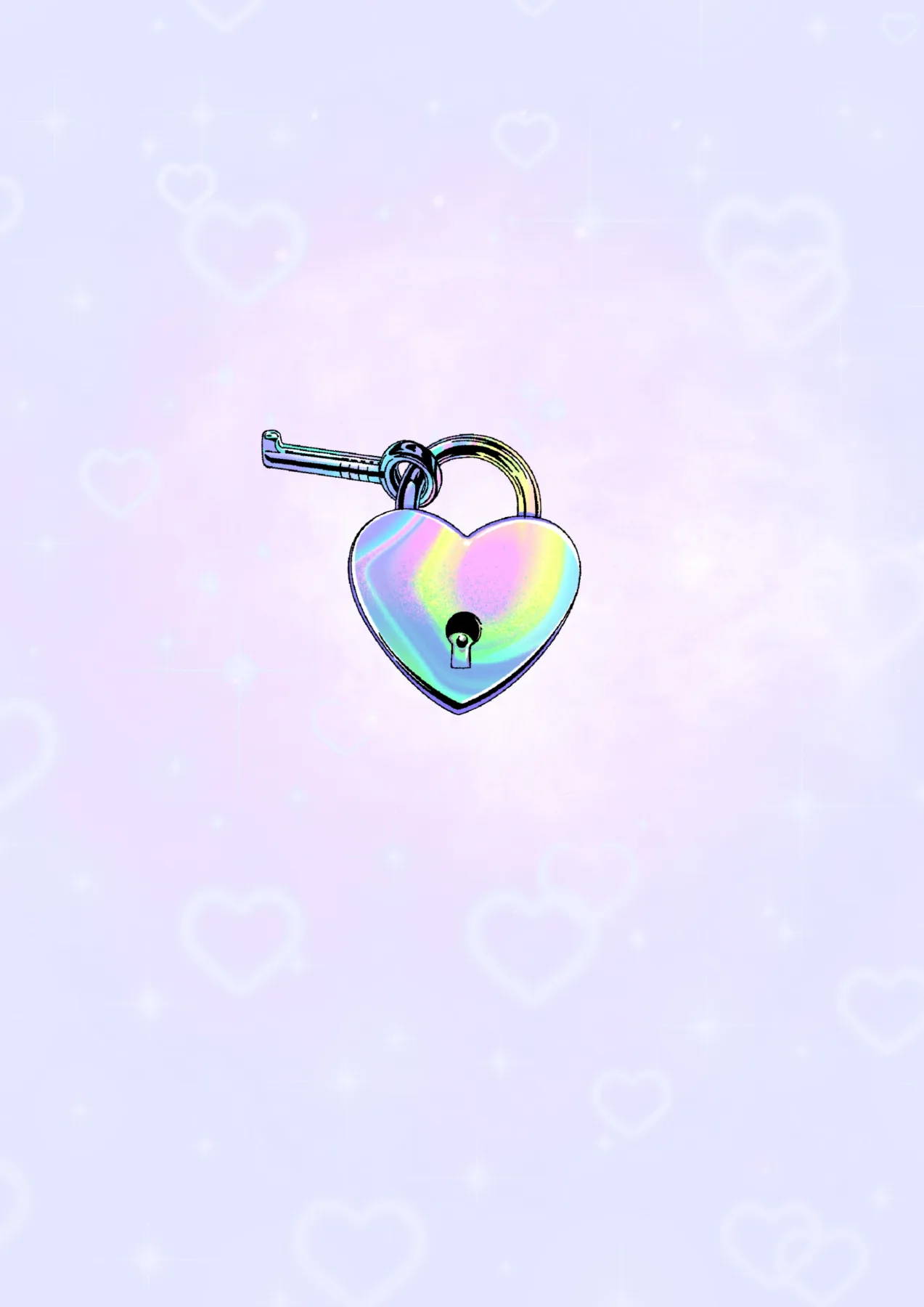 Trippy Heart Lock & Key